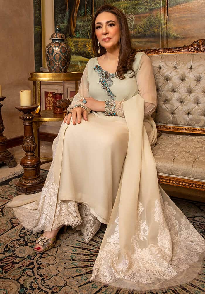 Mint Sky- NS Wardrobe by Nilofer Shahid