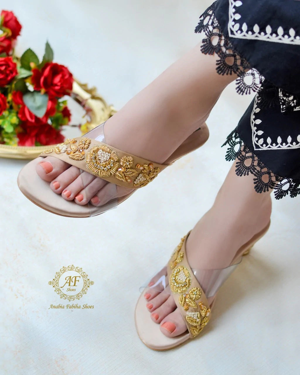 Leena Heels Gold - Anabia Fabiha