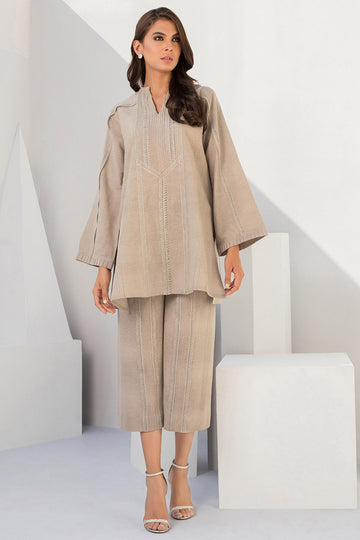 KARANDI KURTA WITH DETAILING - Sania Maskatiya