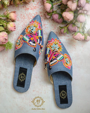 Denim Mules Funcky - Anabia Fabiha